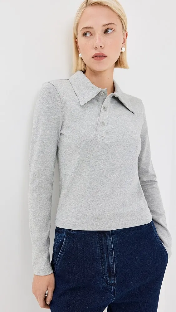 Tibi   Perfect T Shrunken Polo 