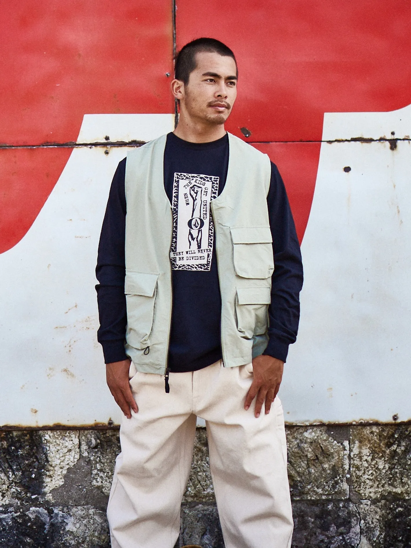 Tokyo True Nylon Vest - Seagrass Green