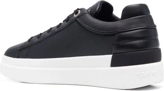 Tommy Hilfiger logo-print lace-up sneakers Black