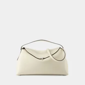 TOTEME  T Lock Top Handle Bag - TOTEME - Leather - Milk