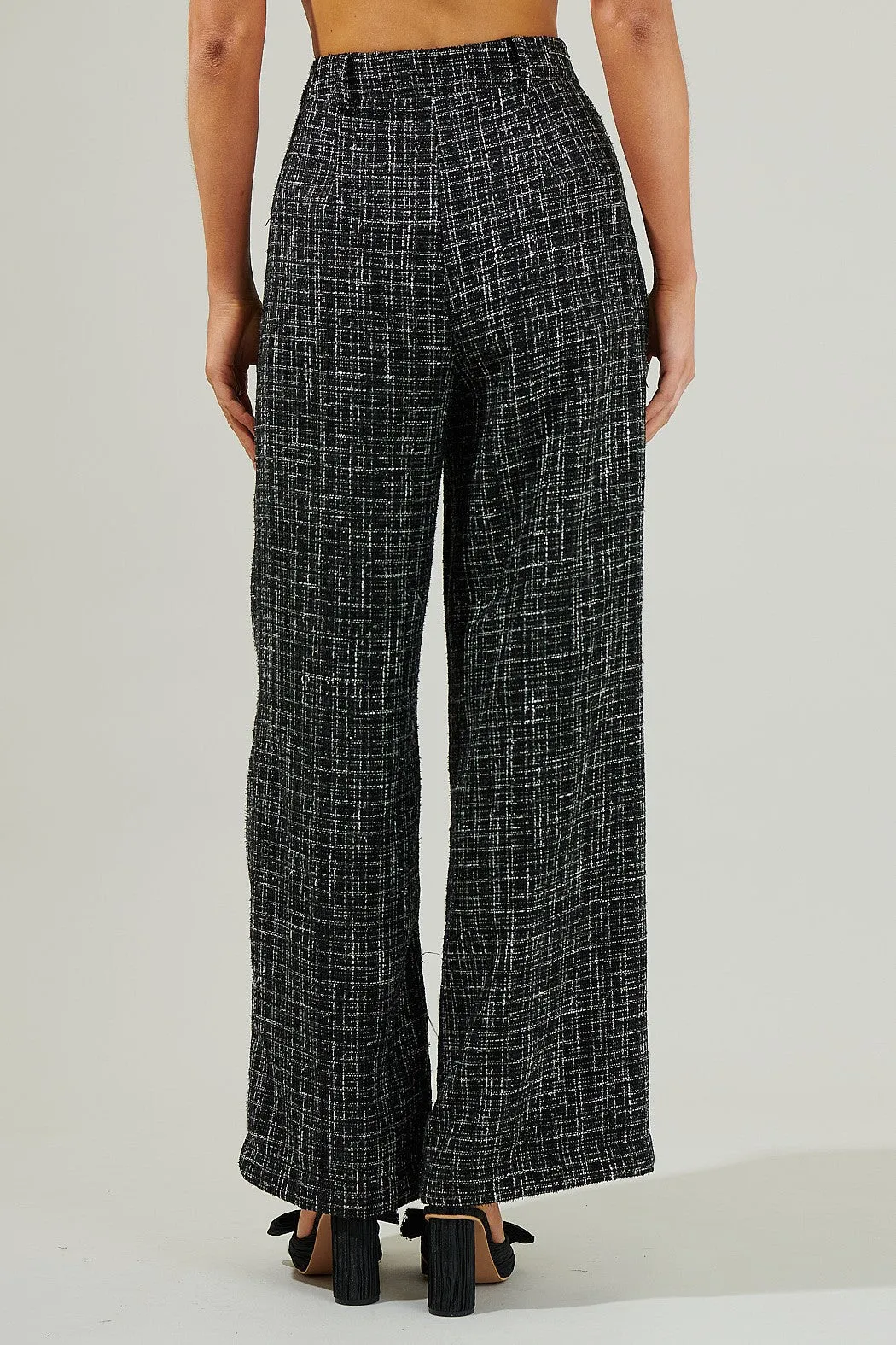 Tweed Wide Leg Pants