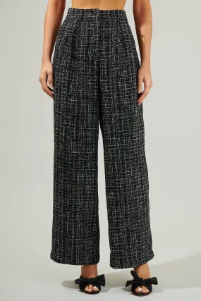 Tweed Wide Leg Pants