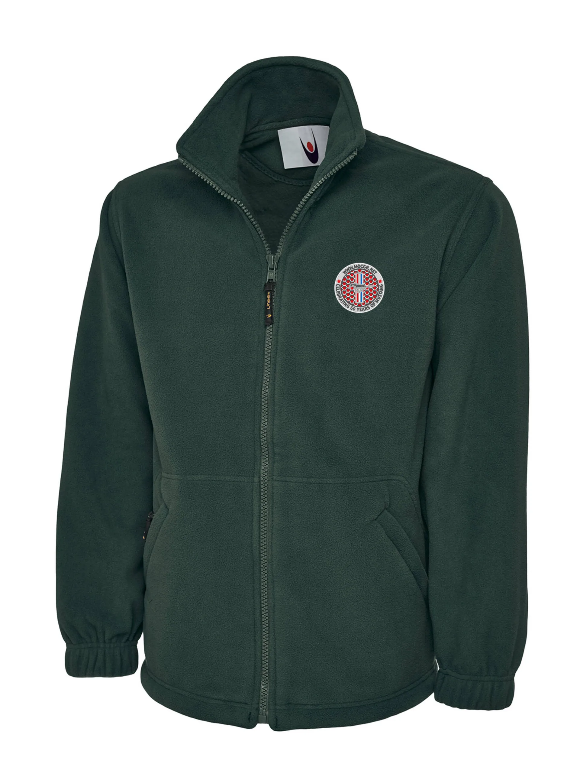 Unisex Zipped Fleece 60th Logo – MOCGB