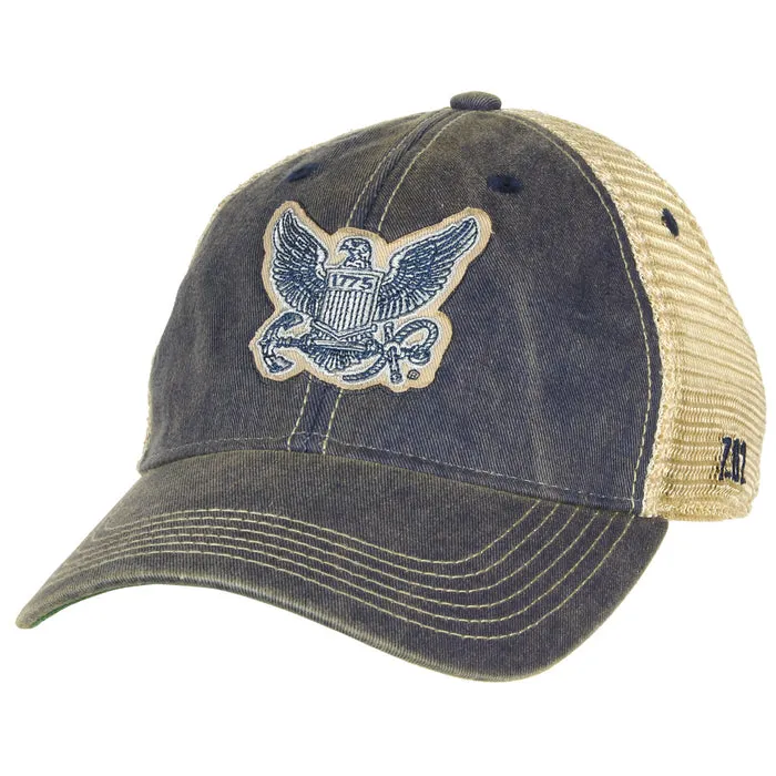 US Navy Logo Vintage Trucker Hat