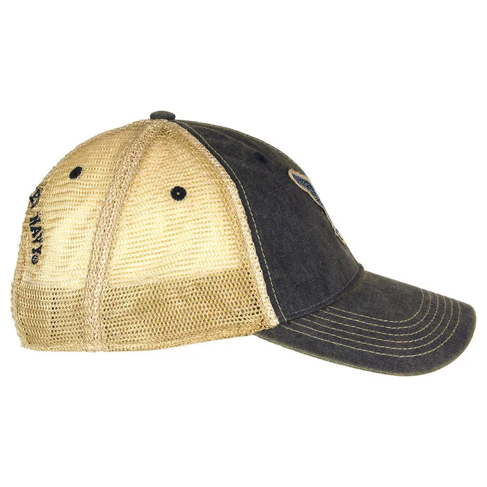 US Navy Logo Vintage Trucker Hat