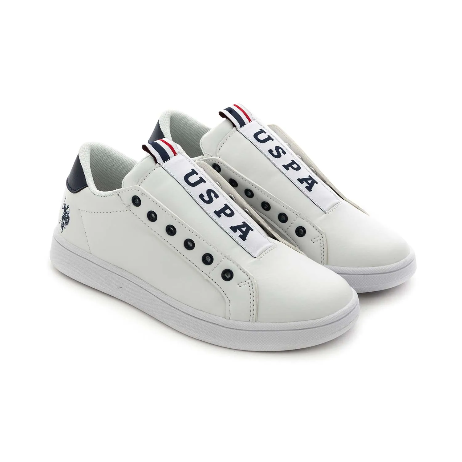 U.s. Polo Assn. Boy White Sneakers