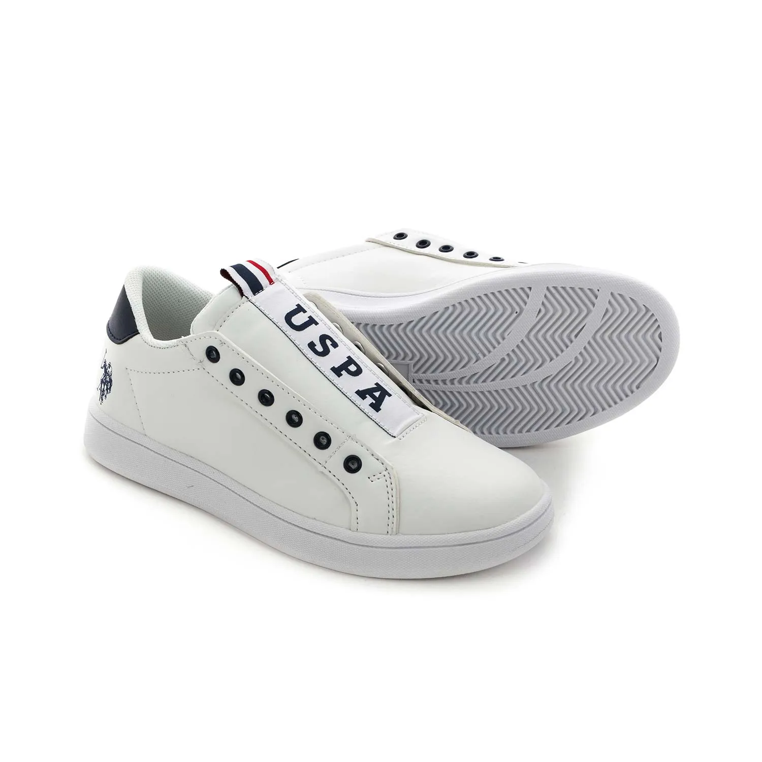 U.s. Polo Assn. Boy White Sneakers