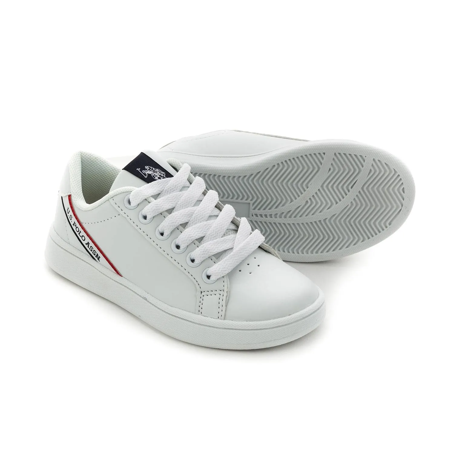 U.s. Polo Assn. Boys White Sneakers