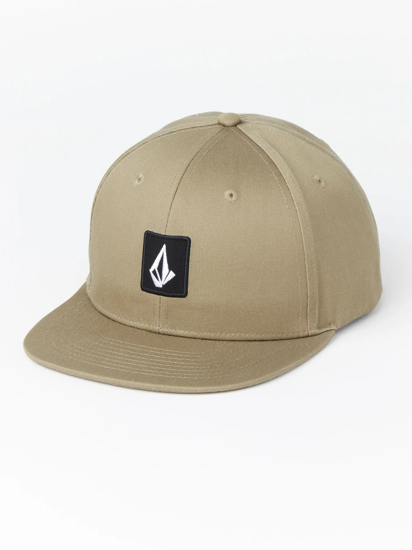 V Square Snapback Hat - Brown Stone