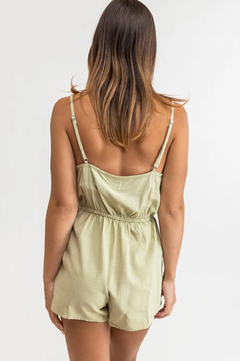 Vacay Romper Sage