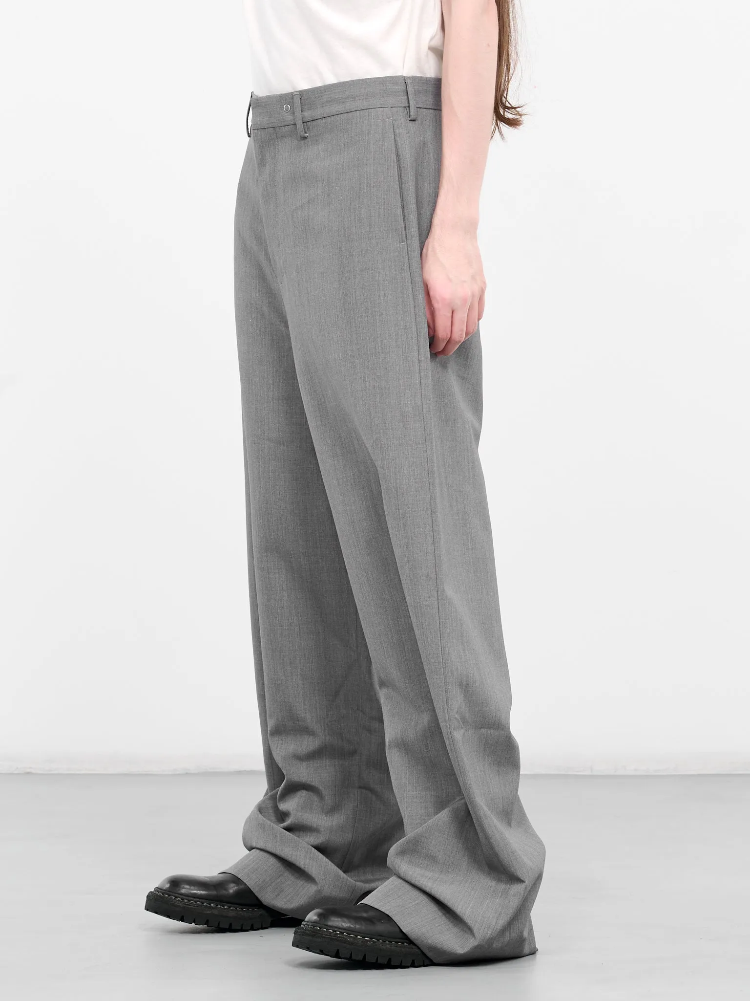 Vacuum Wide Leg Pants (PT-WLSL1-731-953-GREY)