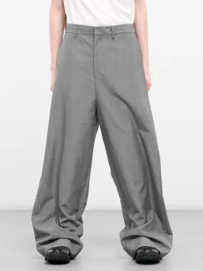 Vacuum Wide Leg Pants (PT-WLSL1-731-953-GREY)