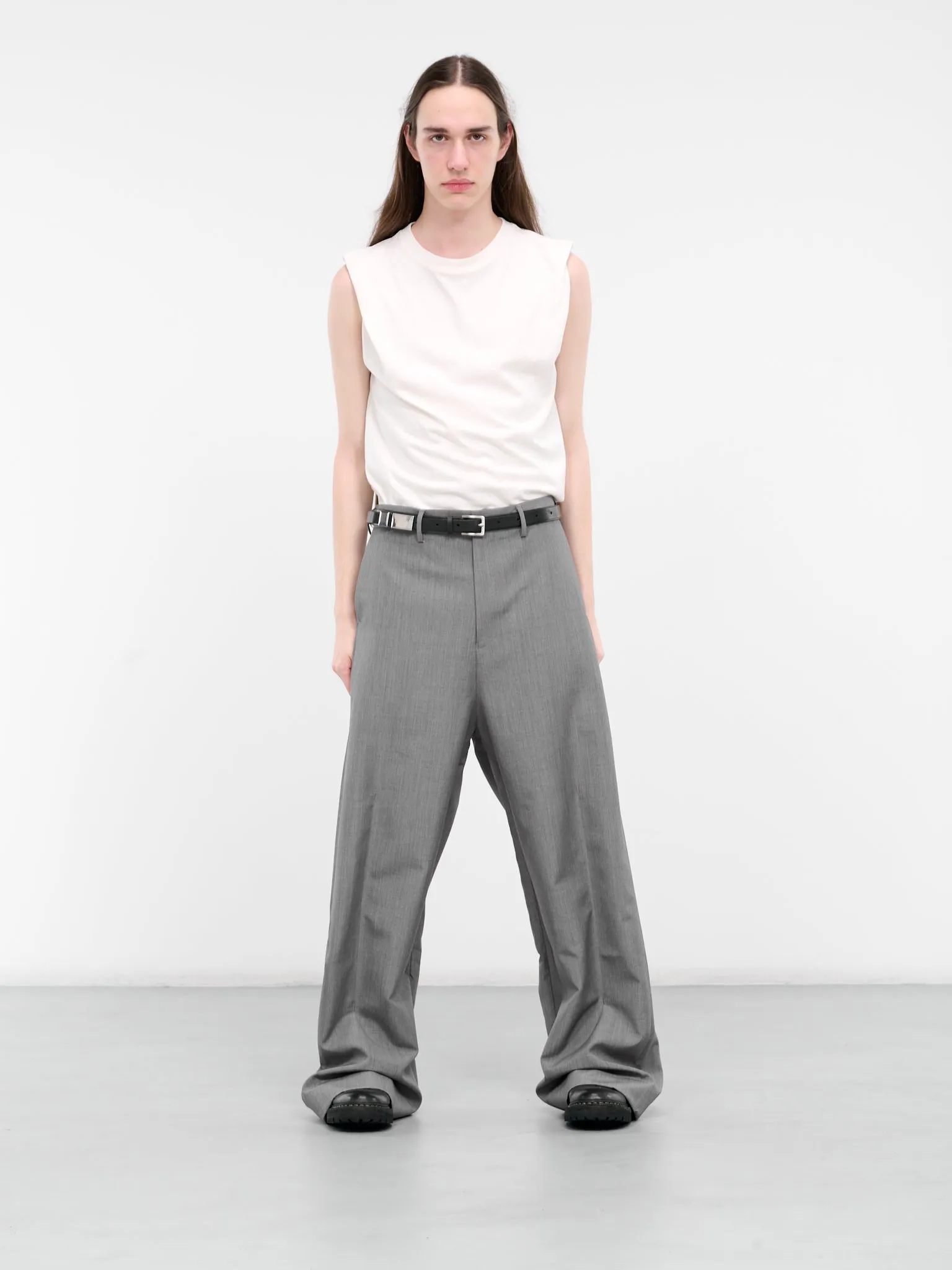 Vacuum Wide Leg Pants (PT-WLSL1-731-953-GREY)