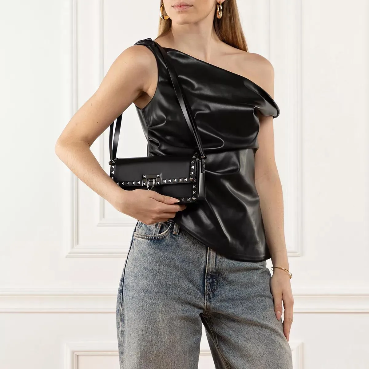 Valentino Garavani  Shoulder Bag Rockstude Black