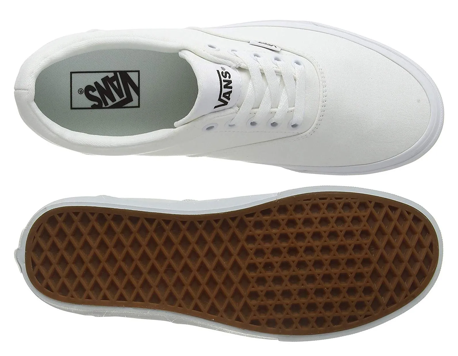 VANS Doheny Canvas Casual Trainers Triple White