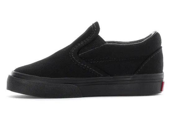 Vans Vans Toddler Classic Slip On Black Black VN000EX8BKA 