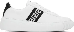 Versace White Greca Sneakers