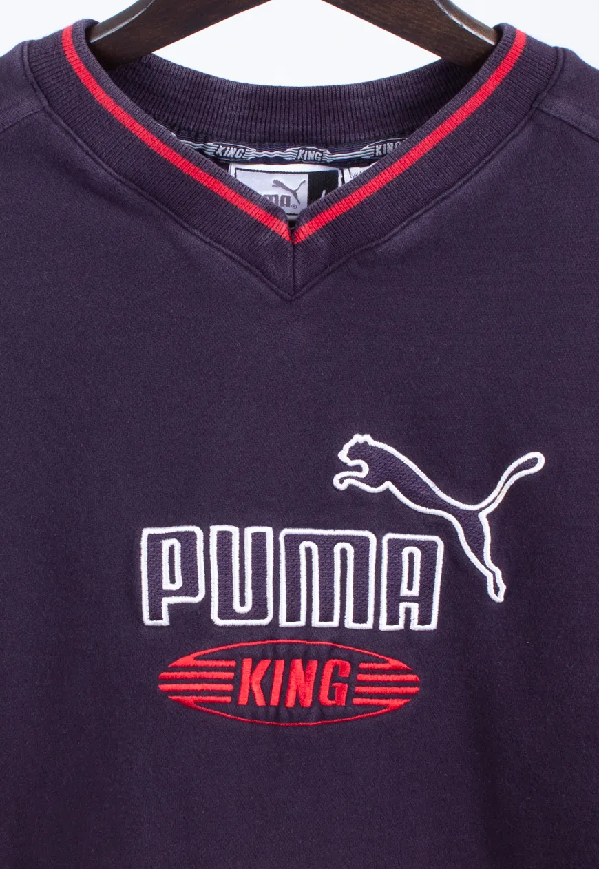 Vintage Puma V-neck Sweatshirt | Vintage Online Store