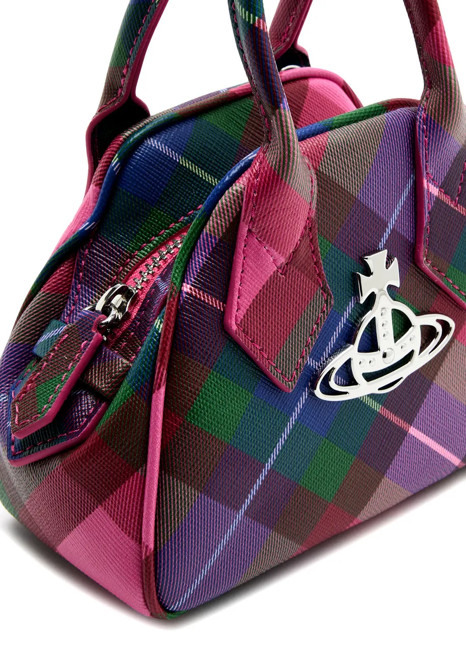 VIVIENNE WESTWOOD Yasmine mini tartan leather top handle bag -                         -                     -                