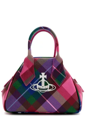 VIVIENNE WESTWOOD Yasmine mini tartan leather top handle bag -                         -                     -                