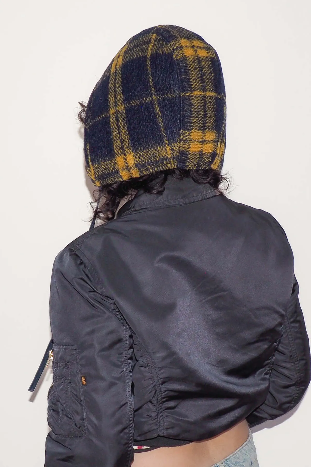 Volo Hat - Navy/Yellow Plaid