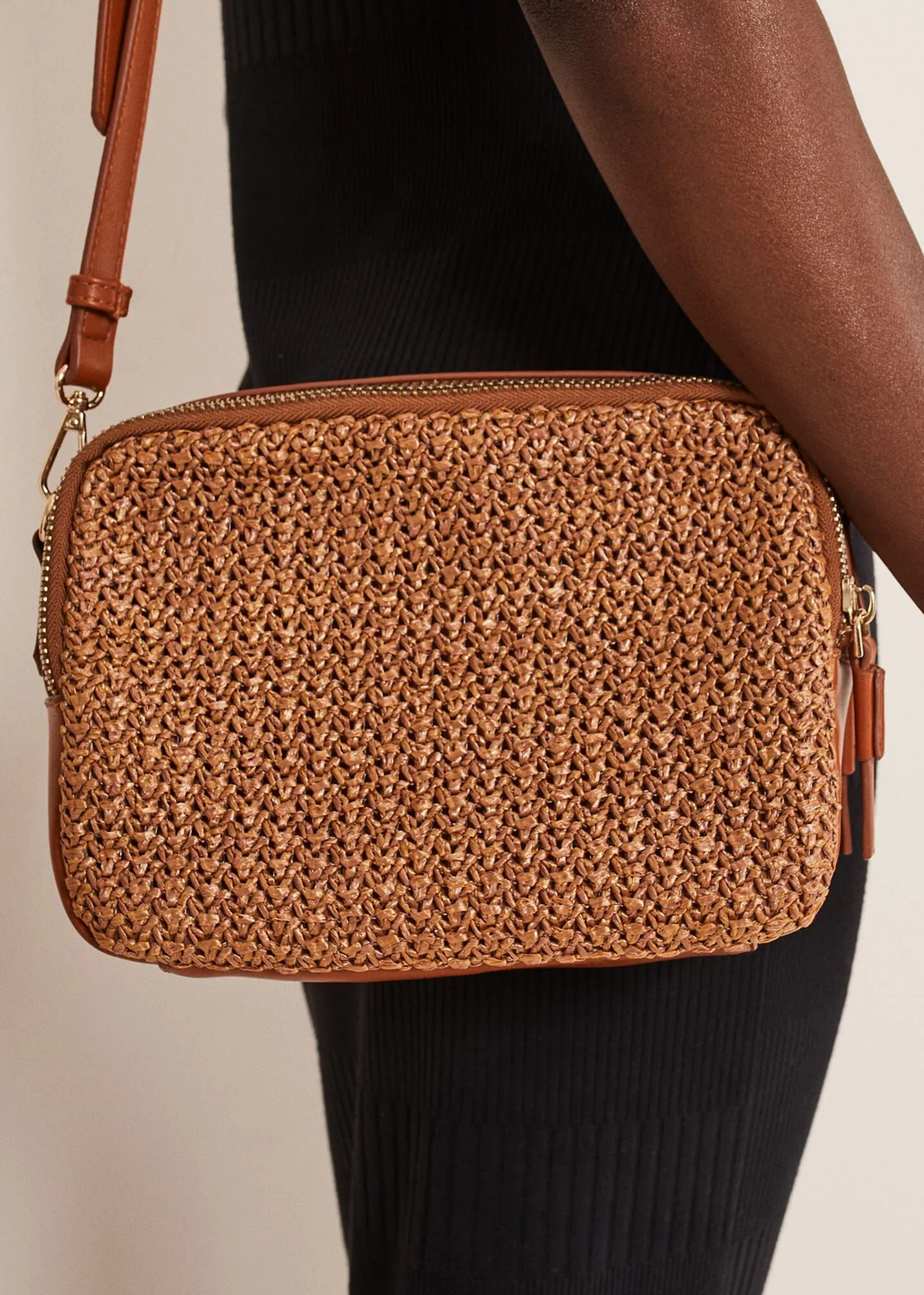 Woven Cross Body Bag