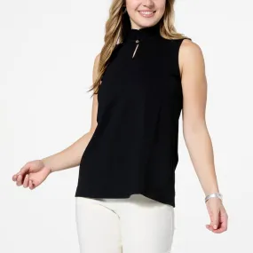      WynneLayers Modern Ruffle Neck Sleeveless Top     