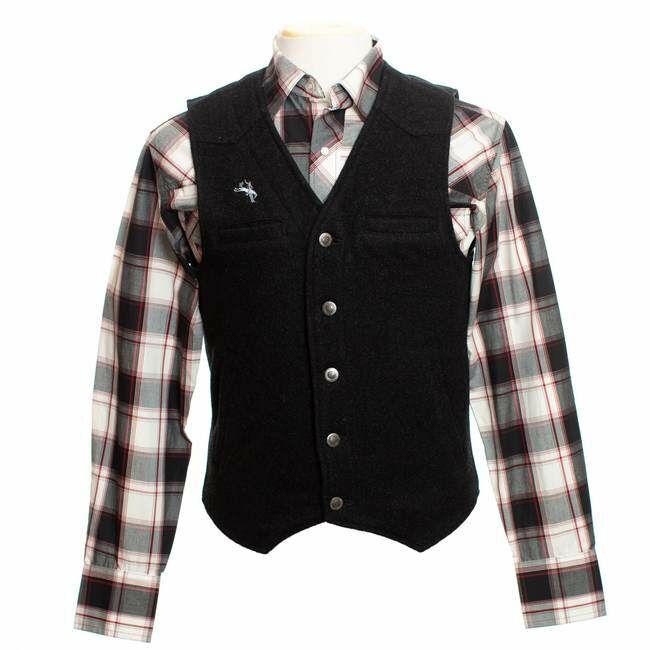 Wyoming Traders Men's Wyoming Wool Vest in Black