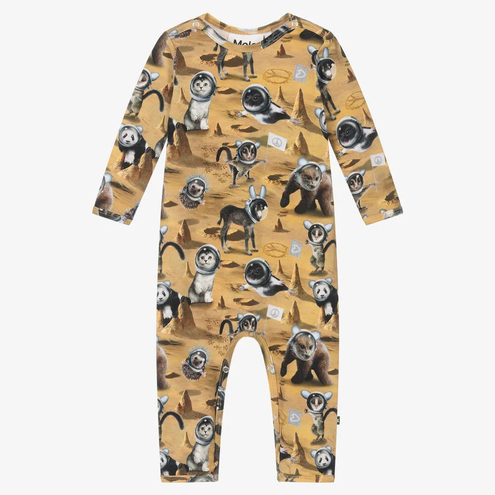 Yellow Space Animal Romper