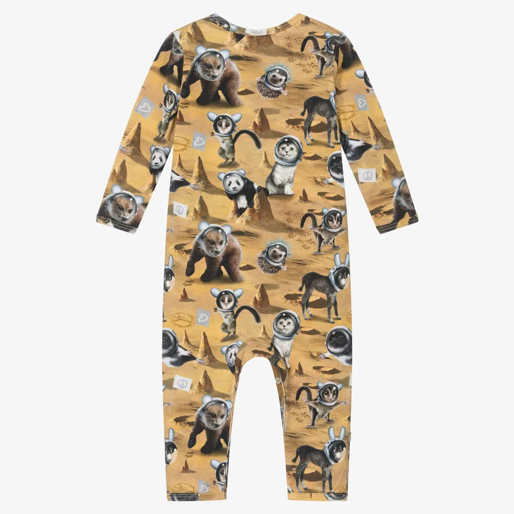 Yellow Space Animal Romper