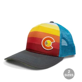 YoColorado Sunset Fader Trucker Hat