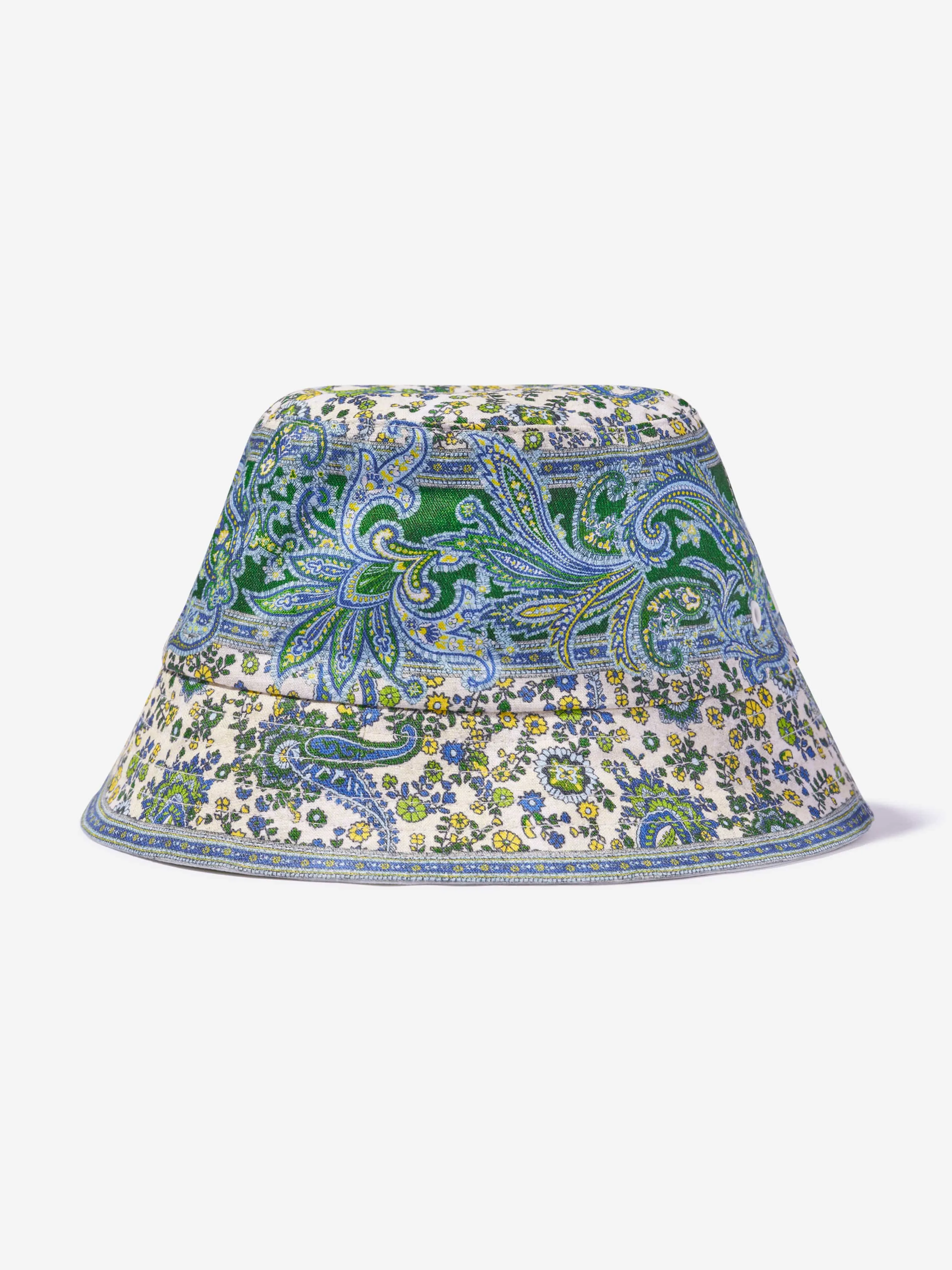 Zimmermann Girls Paisley Bucket Hat in Green