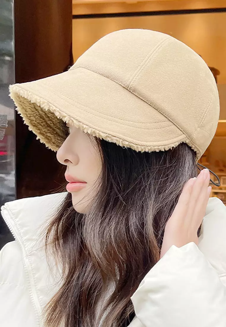 ZITIQUE Fashionable Plush Fisherman Hat